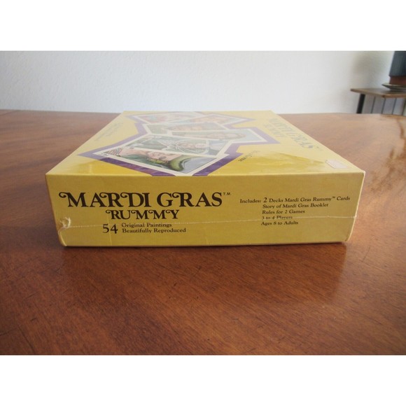 Sealed Vintage Mardi Gras Rummy Card Game by Geaux Games Louisiana 1989 Painting - Picture 8 of 9